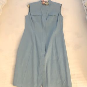 Ellie Tahari Blue Linen dress